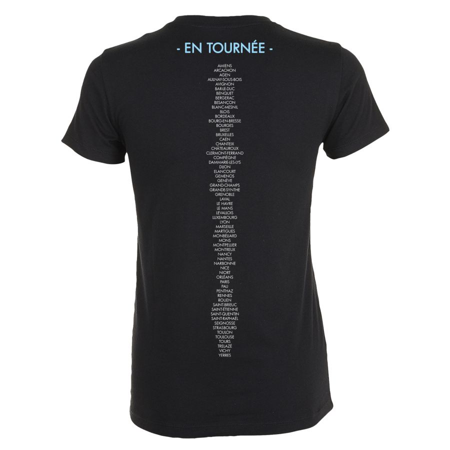T-shirt Femme NOIR Affiche Nos Jours Heureux et Dates